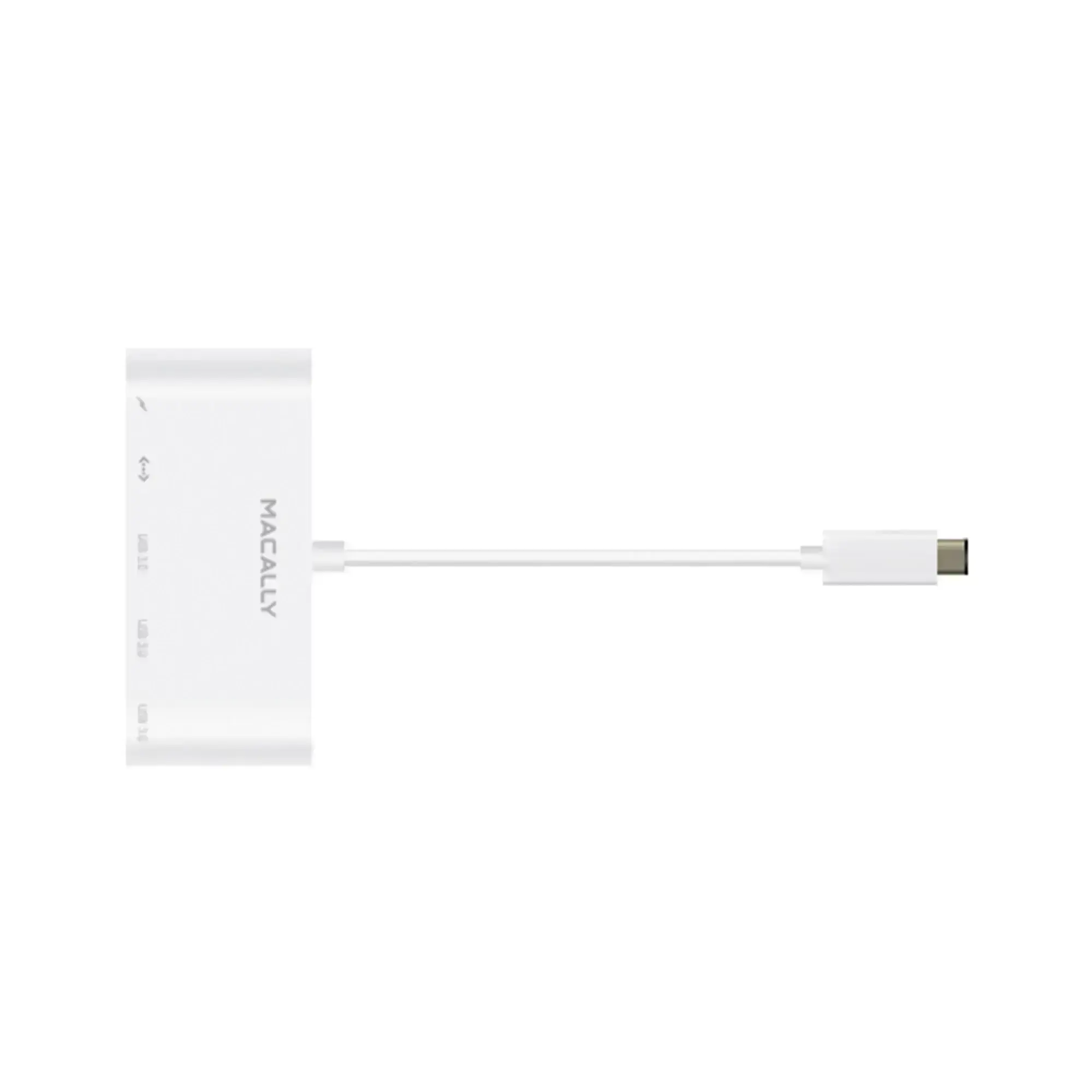 Адаптер Macally 3.1 USB-C to 3 port USB-A (UC3HUB3GBC)